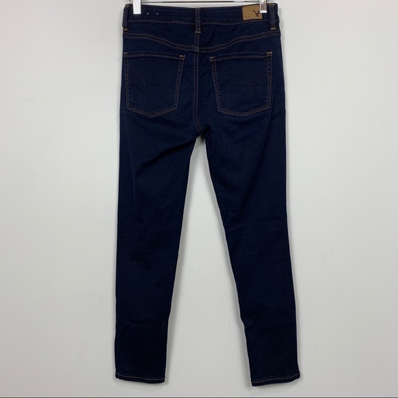 American Eagle Hi-Rise Jegging Crop in Dark Wash - Picture 3 of 5